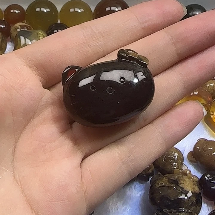未镶嵌琥珀裸石Kitty头