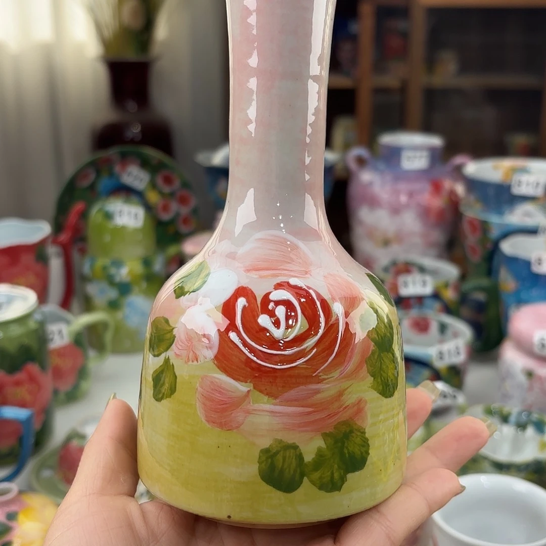 瓷片景德镇手绘高温釉下彩陶瓷茶具