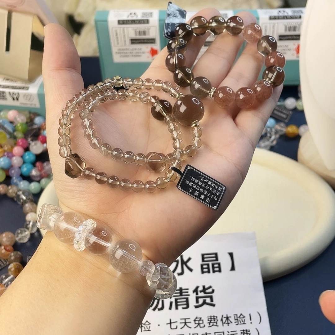 水晶银S925镶嵌手链