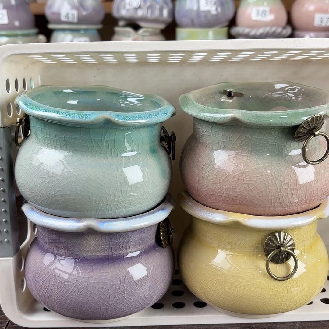 红陶量货/口8-10高深浅搭配发4个