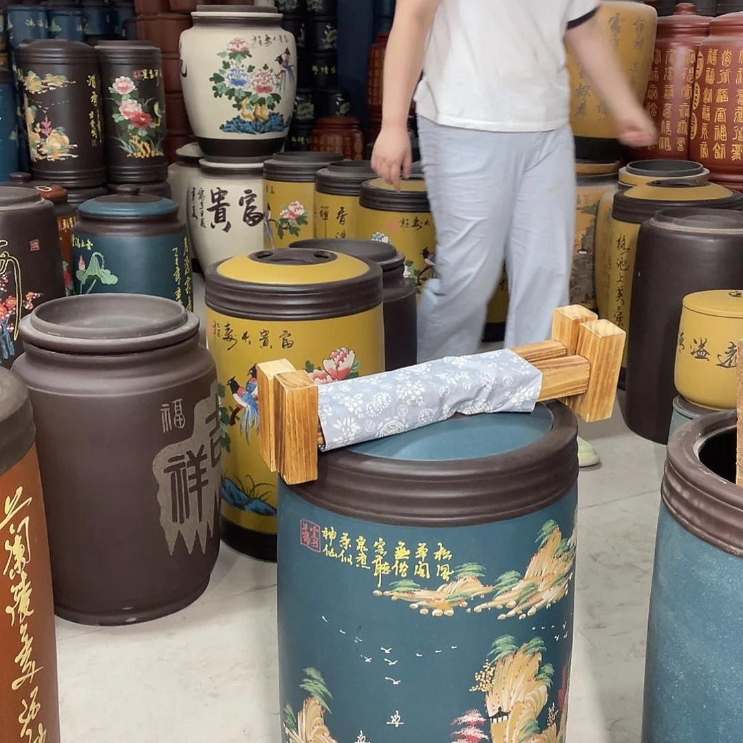 宜兴原矿紫砂茶叶罐