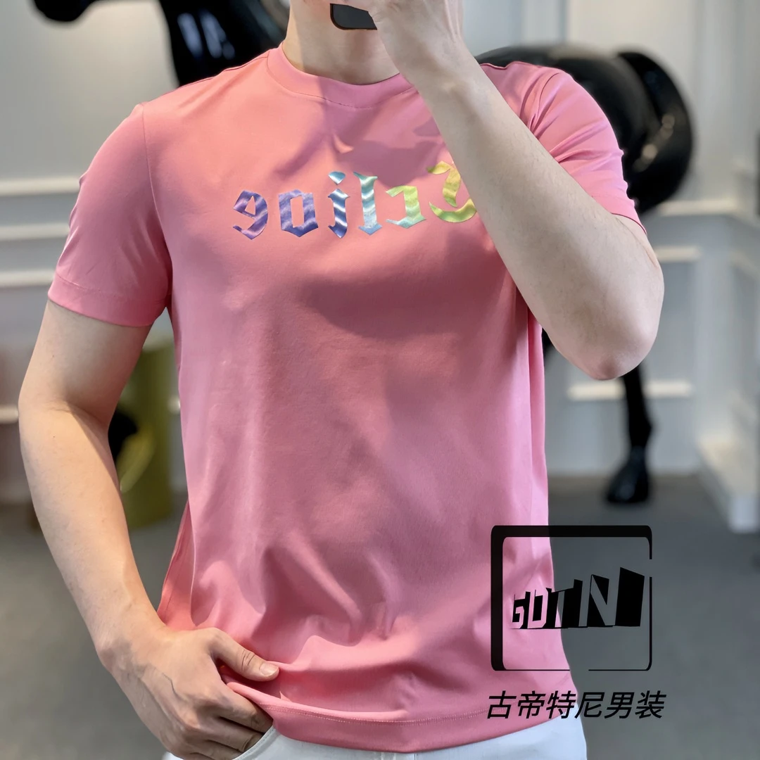 <古帝特尼>新款男士短袖时尚潮流高定欧货日常百搭修身圆领Z+5288