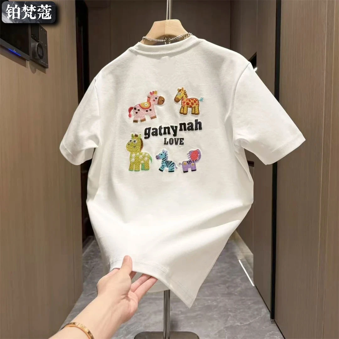 铂梵蔻夏季美式圆领印花潮短袖T恤痞帅休闲男士百搭纯棉新款上衣商品图