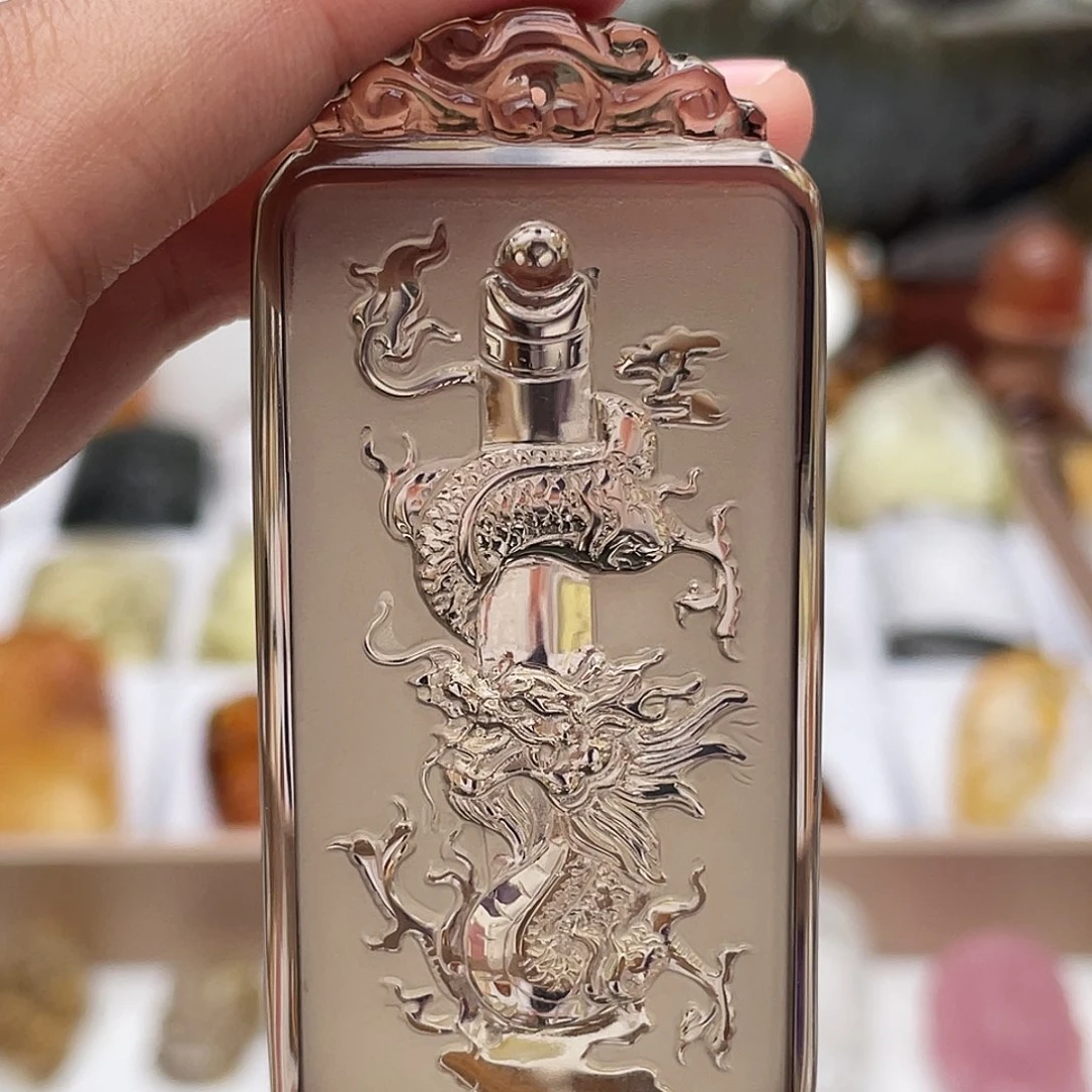颈饰未镶嵌水晶定制吊坠龙牌
