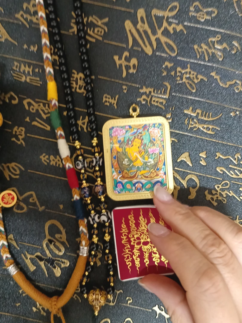 纯手绘文殊老师唐卡