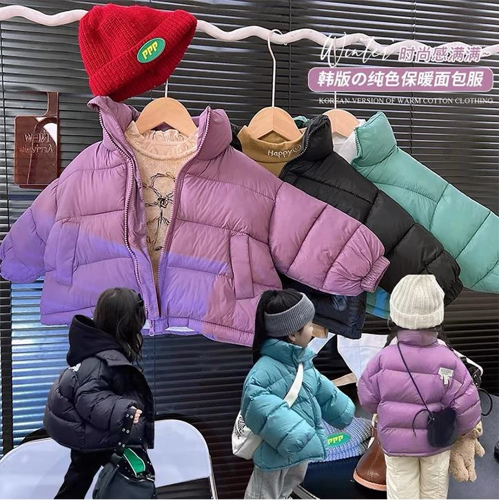 韩版面包服2025时尚保暖秋冬棉衣冬季短款立领棉服新升级无抽绳版