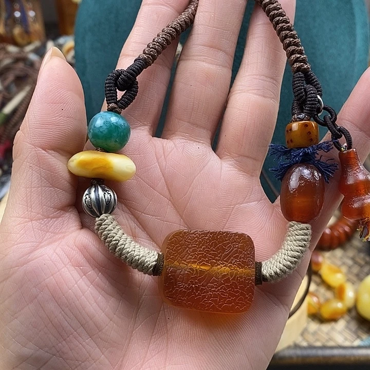 蜜蜡未镶嵌项链项链