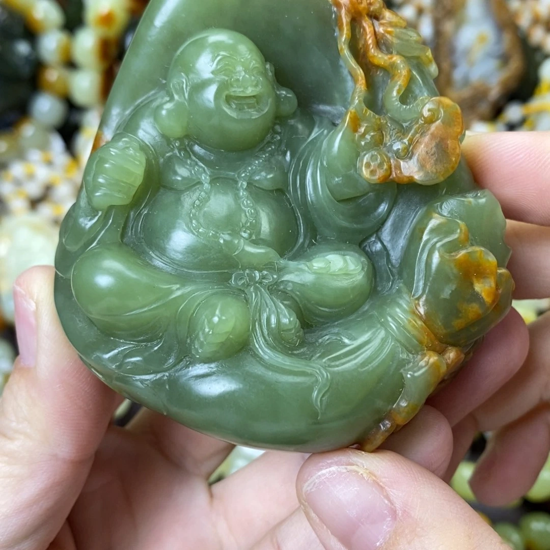 未镶嵌透闪石质玉把件