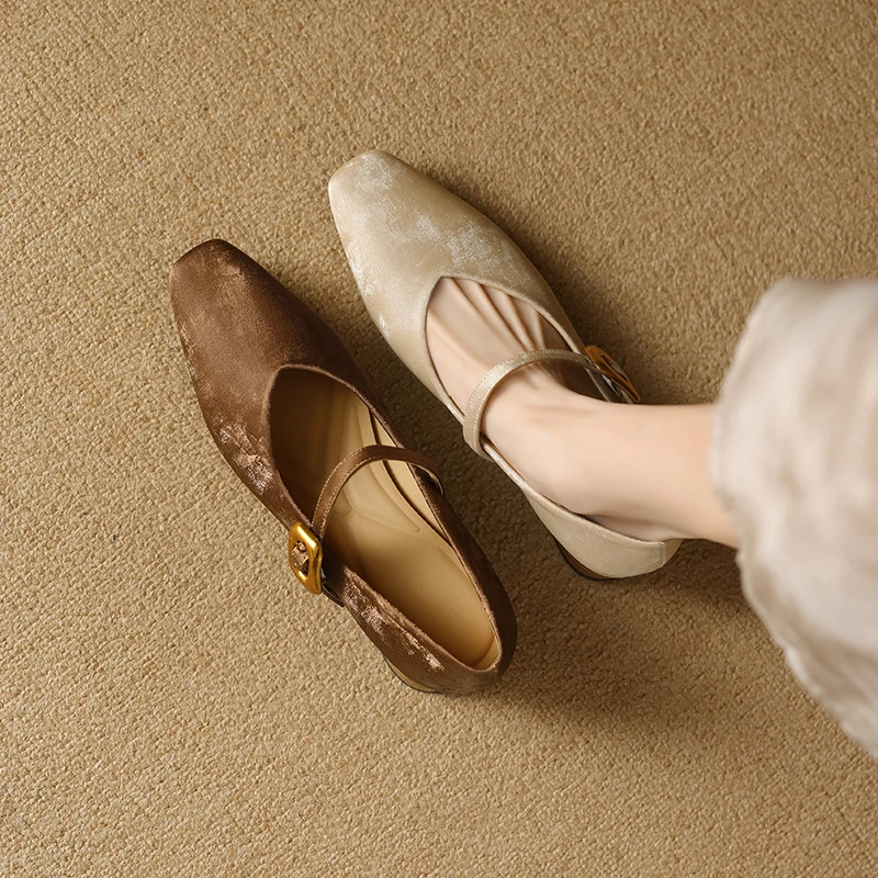 复古玛丽珍鞋女2024年新款春百搭季法式小香风高级感气质低跟单鞋