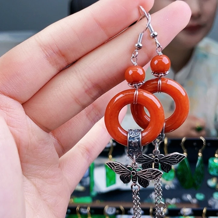 翡翠耳饰未镶嵌饰品