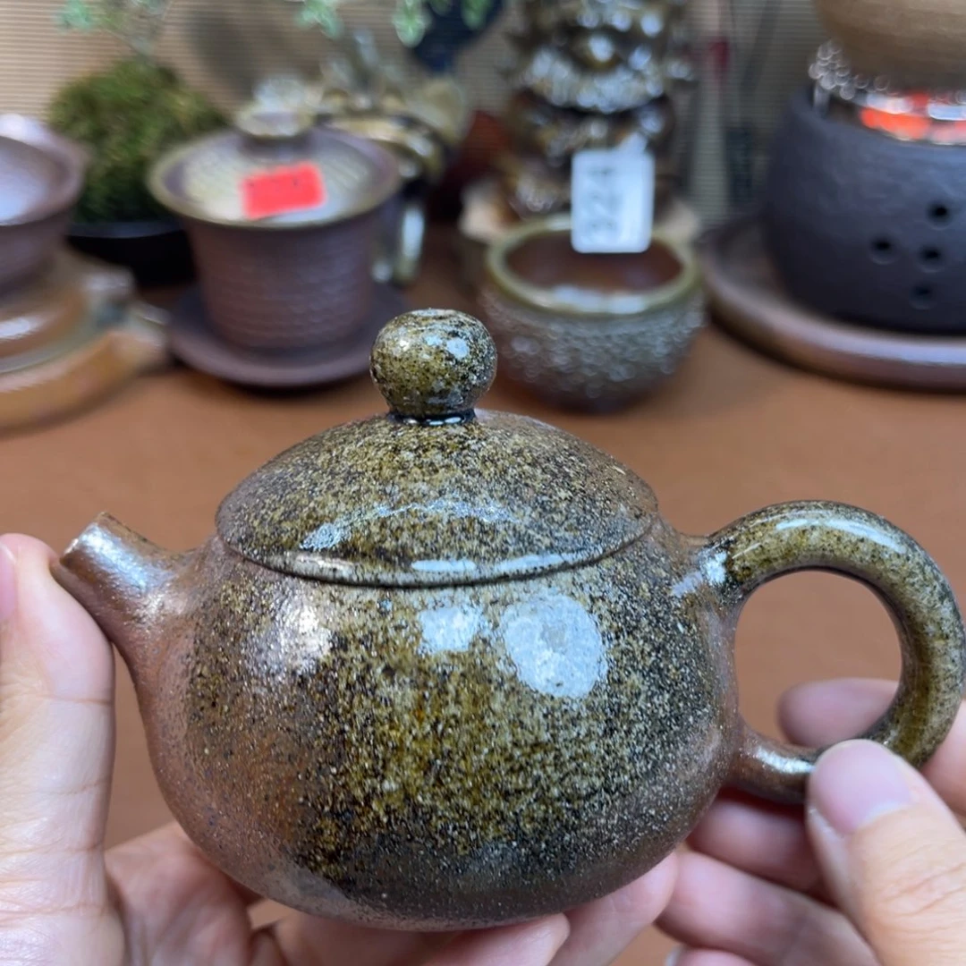 柴烧粗陶泡茶壶一物一拍150