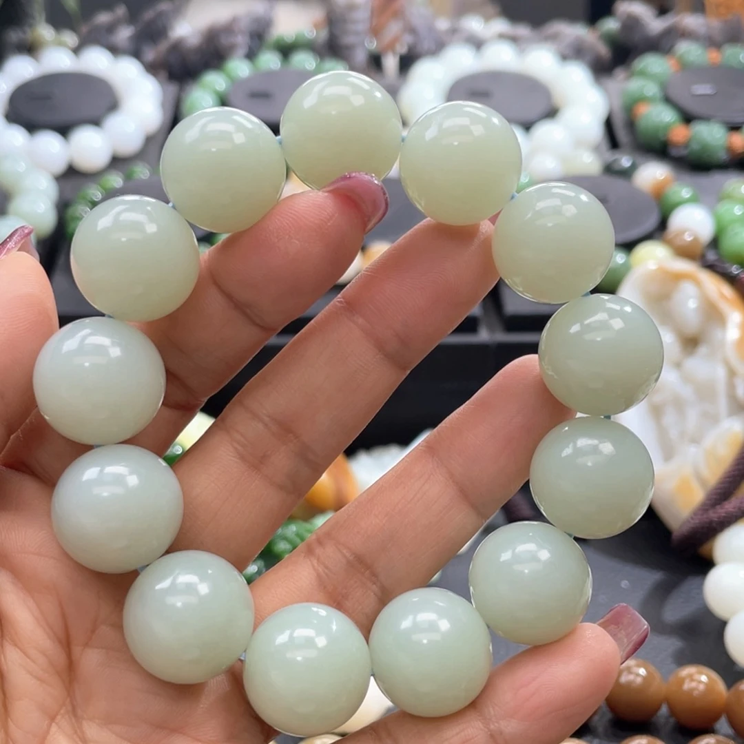 和田玉手串未镶嵌