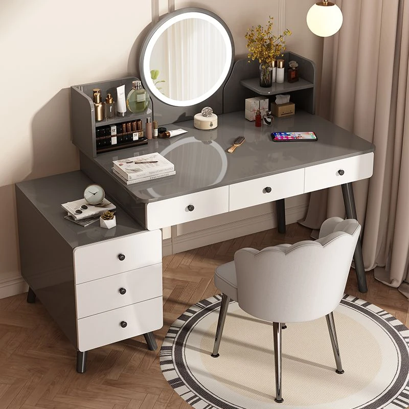 2025年新款化妆台高级卧室梳妆台小户型收纳柜耐用意式斗柜化妆桌
