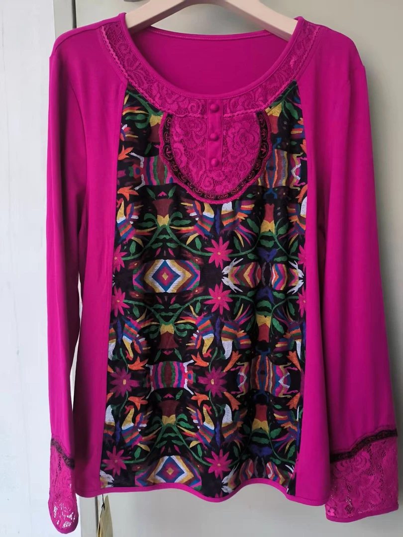 印花长袖T恤福利款