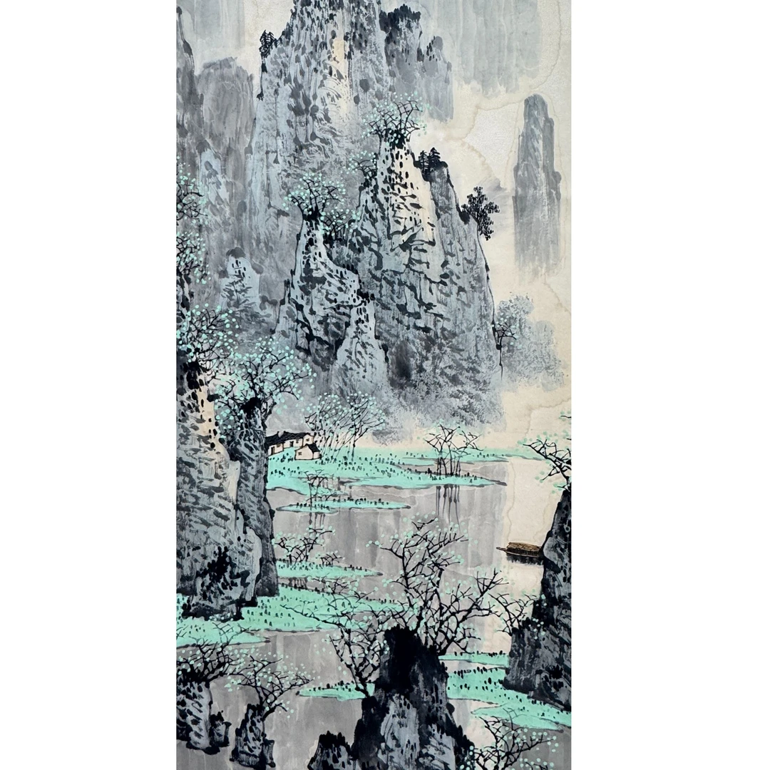 DY12411 山水 纸本 107*48