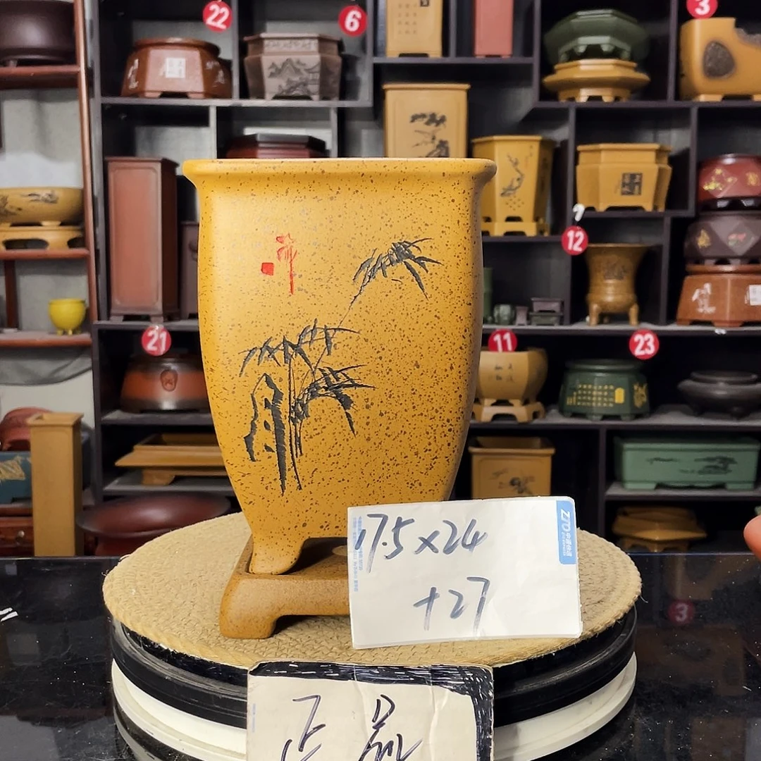 D-盆尚好紫砂花盆