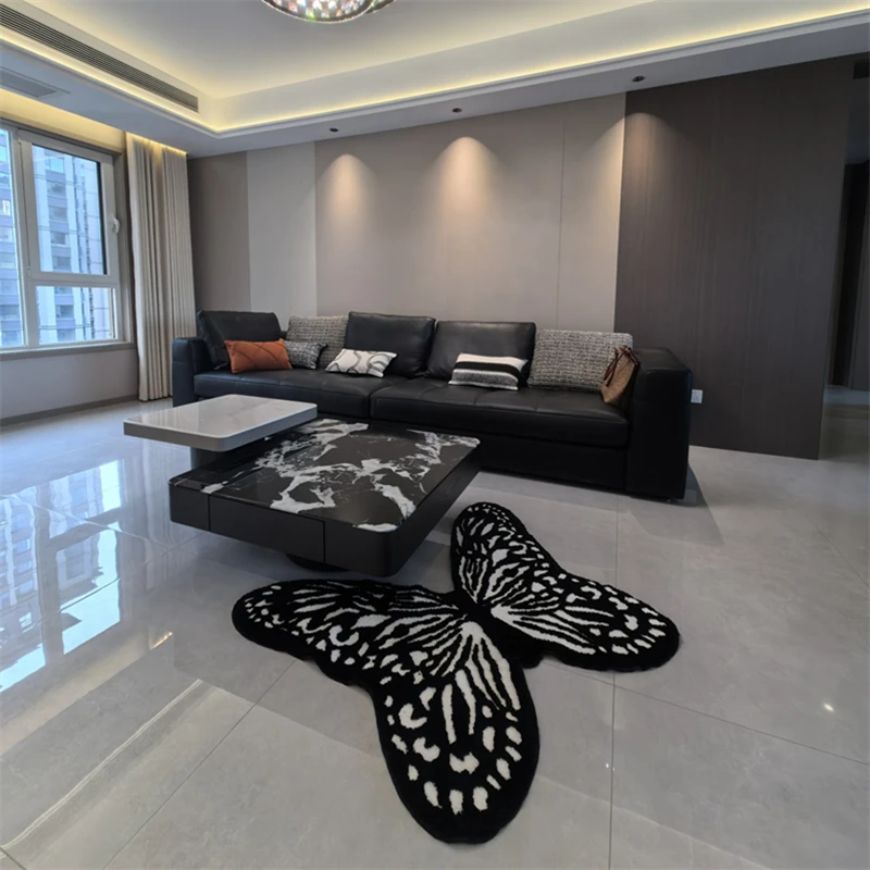 意式轻奢天然大理石茶几别墅客厅家用高级感茶几组合