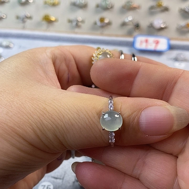 未镶嵌戒指翡翠朝*缅甸