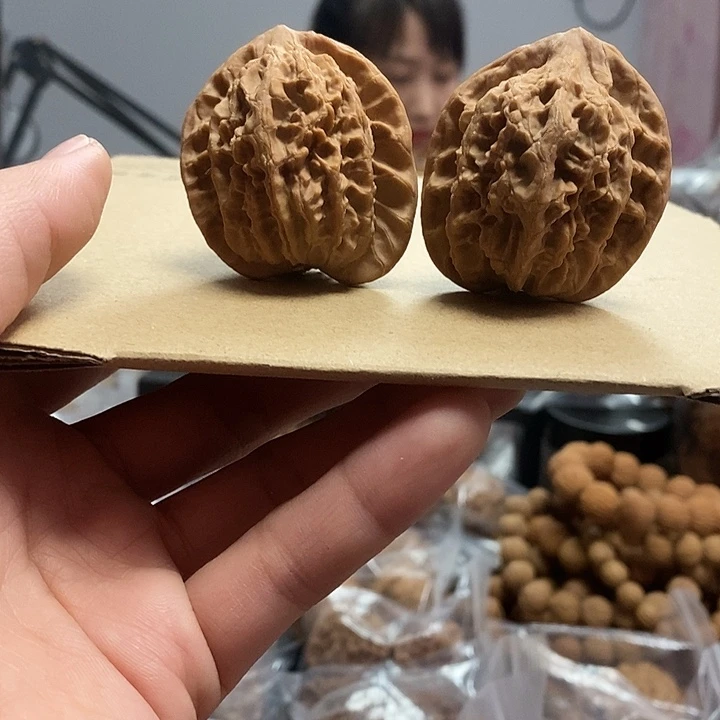 把件文玩核桃42五爷帽蜡皮