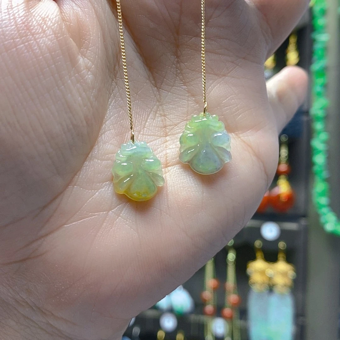 未镶嵌翡翠耳饰翡翠