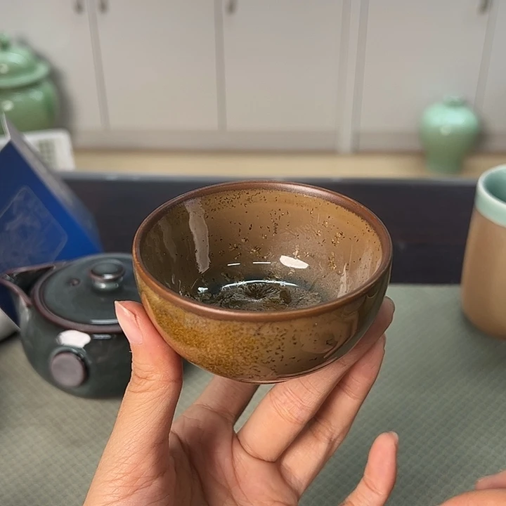 龙泉云间青瓷小米茶器
