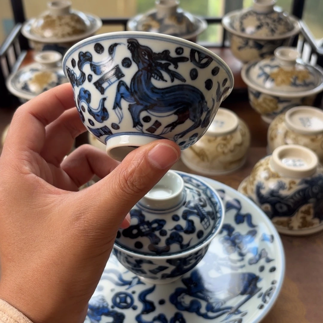 瓷片景德镇手绘茶器