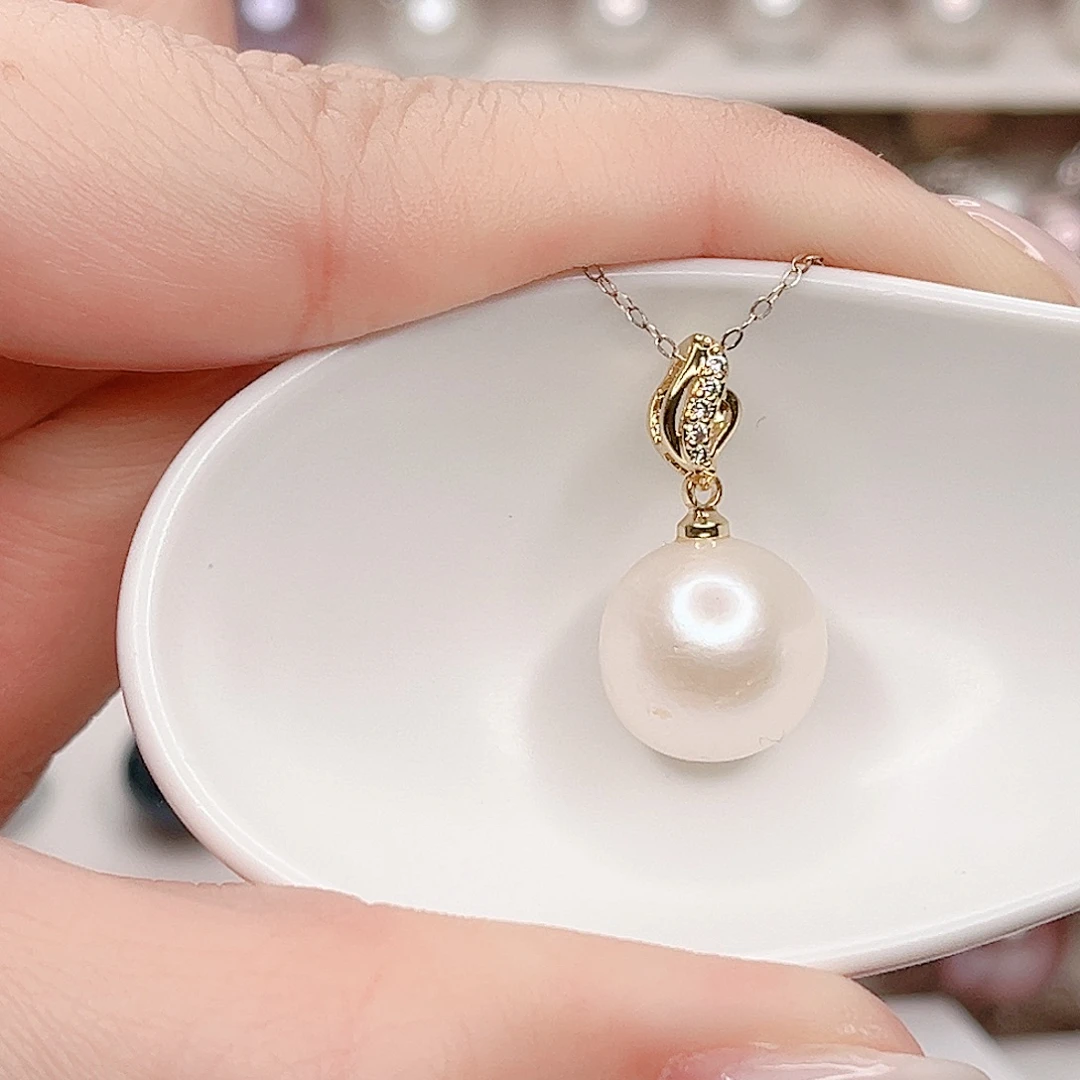 合金淡水珍珠吊坠(赠链)