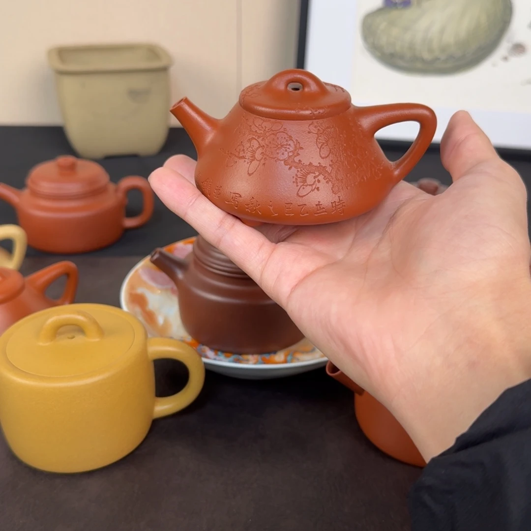 丰***人紫砂茶壶朱泥小子冶