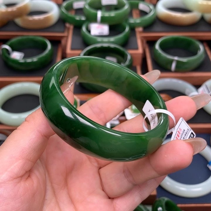和田玉（碧玉）5758圈口未镶嵌