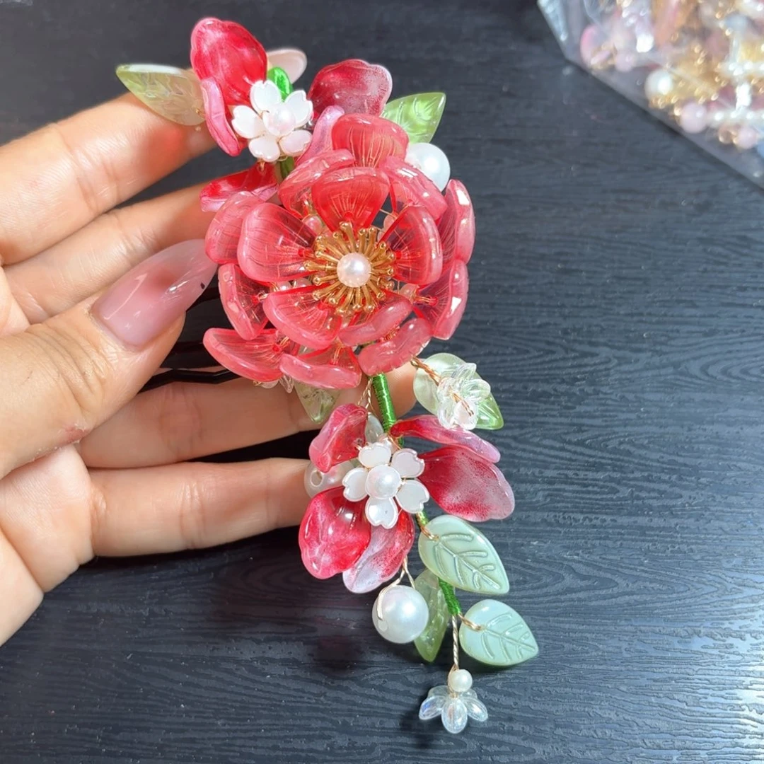 铁合金仿水晶古风琉璃发簪闪购