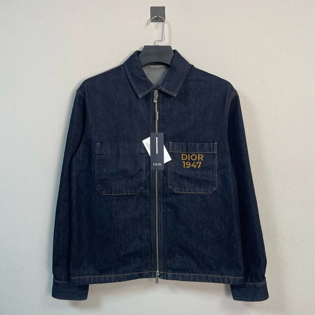 未使用 DIOR/迪奥 SS24字母牛仔夹克/46码/带吊/价14000
