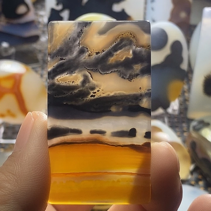 未镶嵌颈饰玛瑙/玉髓星***2