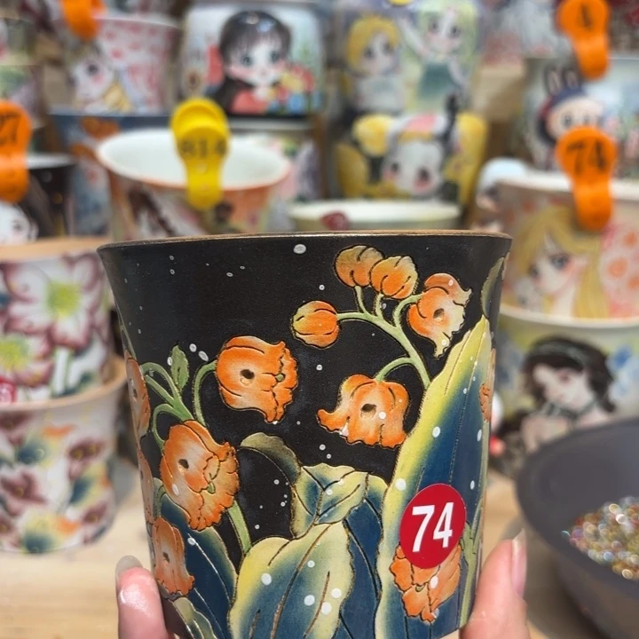 *****景德镇手绘花盆陶瓷