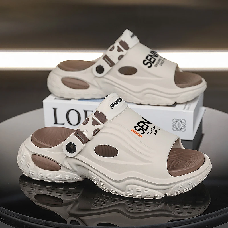 森马拖鞋男男士男款休闲夏季外穿潮流厚底沙滩网红时尚户外百搭