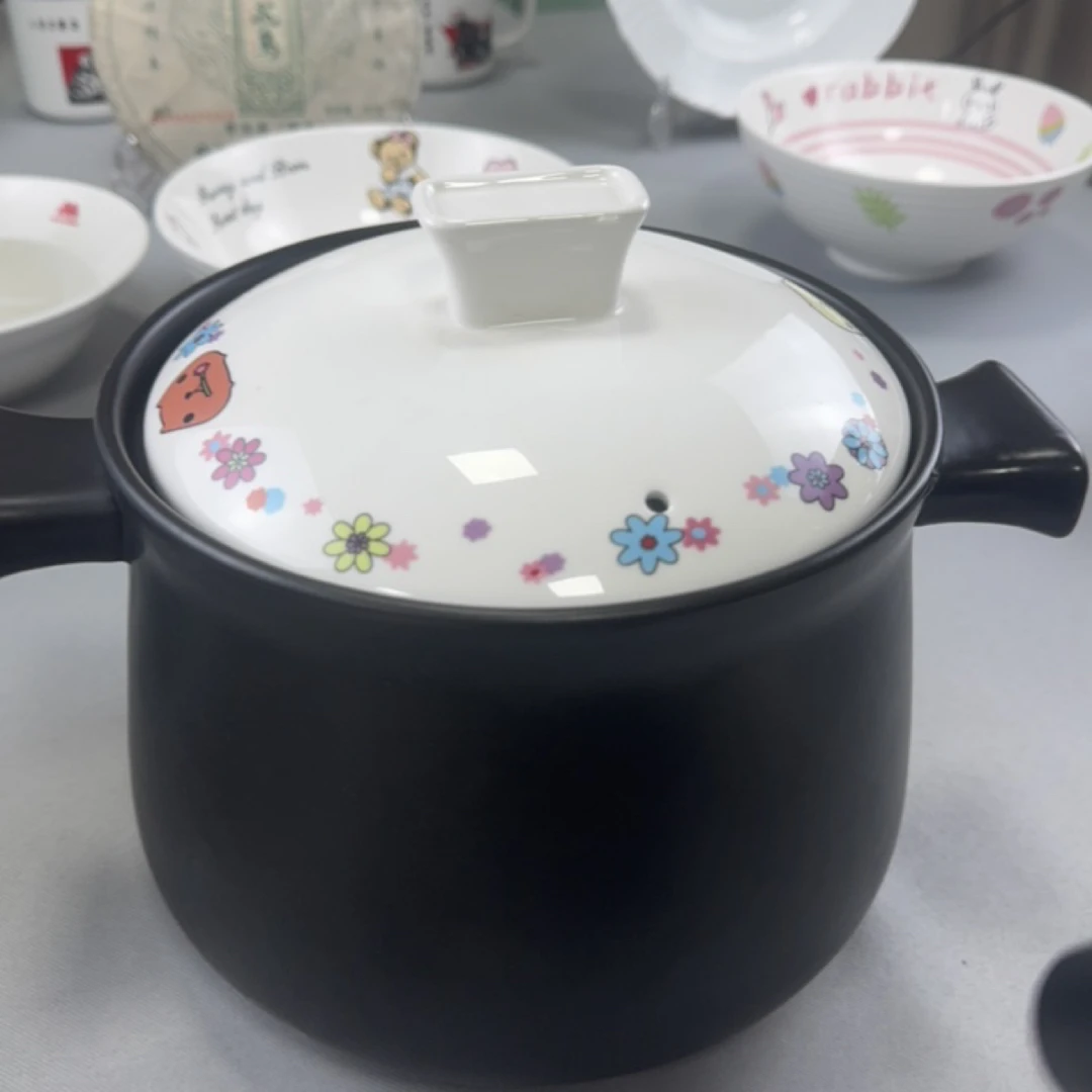 3.5L砂锅卡皮巴拉大容量砂锅厨房必备餐具卡通煮粥