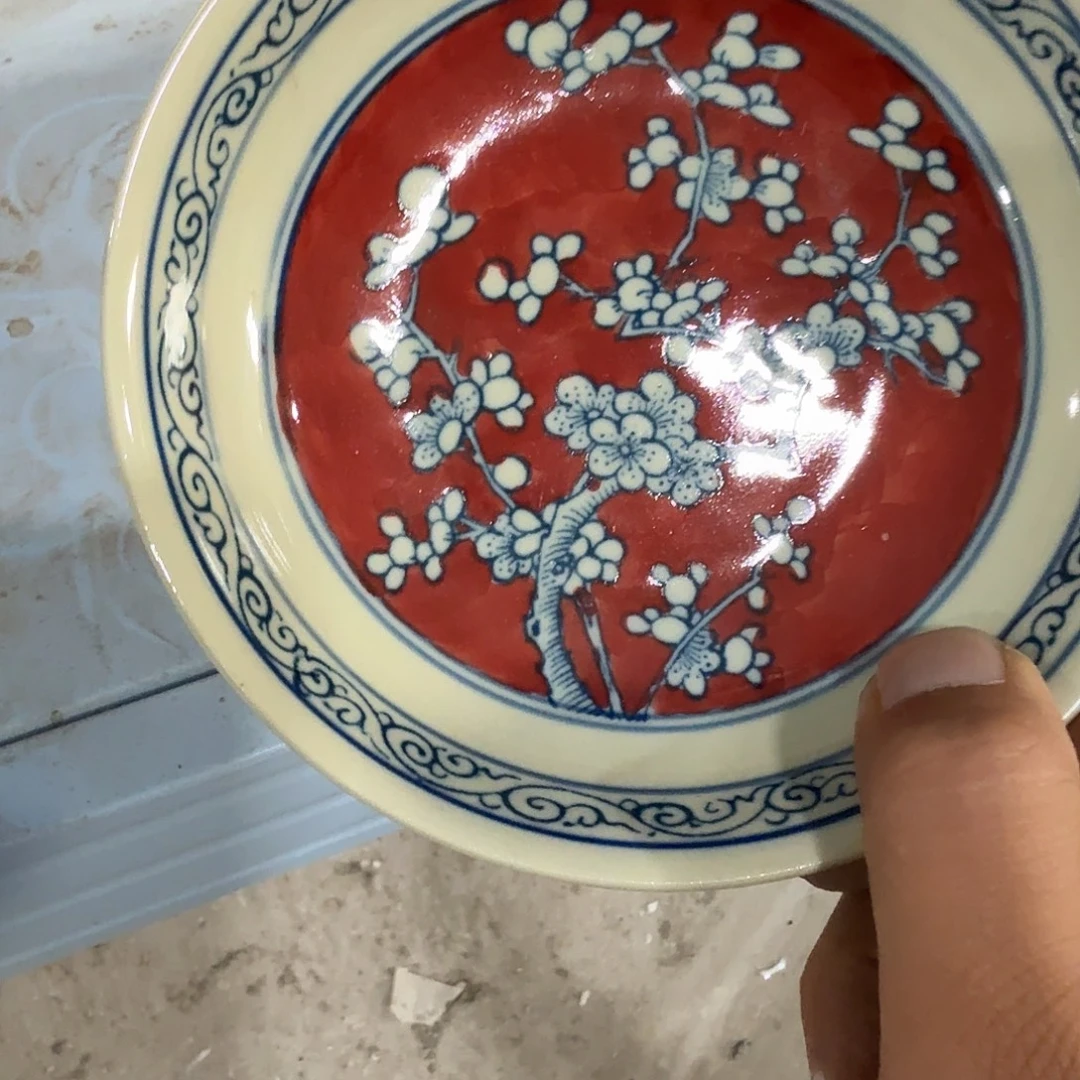 瓷片摆件手绘瓷器全部处理