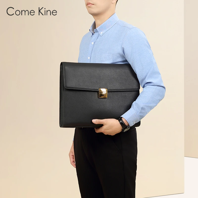 ComeKine男士新款手拿包商务通用男款商务公文手包经典时尚信封包