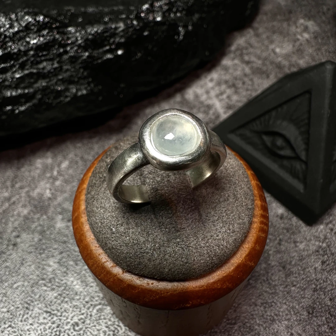 闪点 Flash 高冰复古戒指 不议价 天然缅甸翡翠 贡山商店