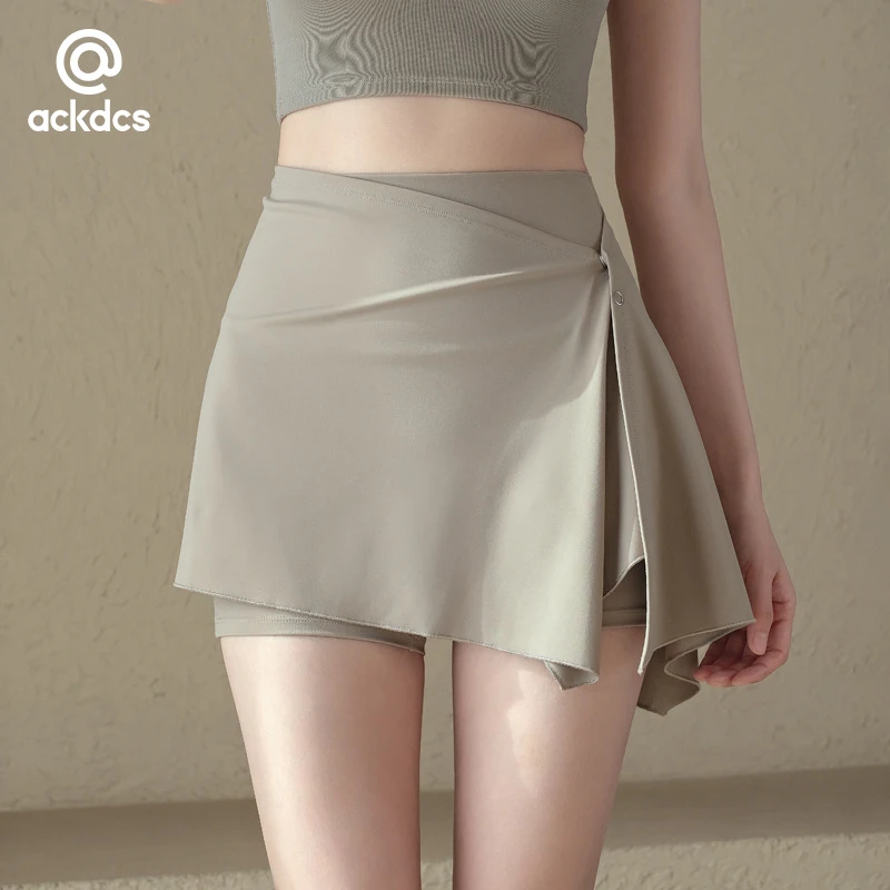 Ackdcs运动裤裙春夏两件套女防走光跑步健身短裤网球羽毛球瑜伽裤