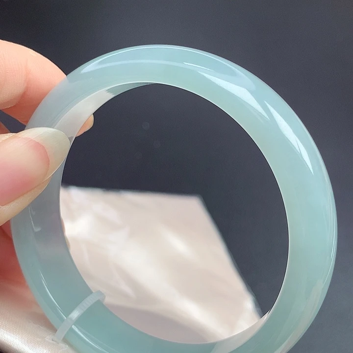 翡翠未镶嵌手镯56.5圈口