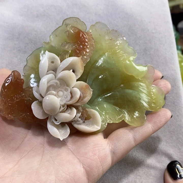 未镶嵌岫玉小摆件琬*