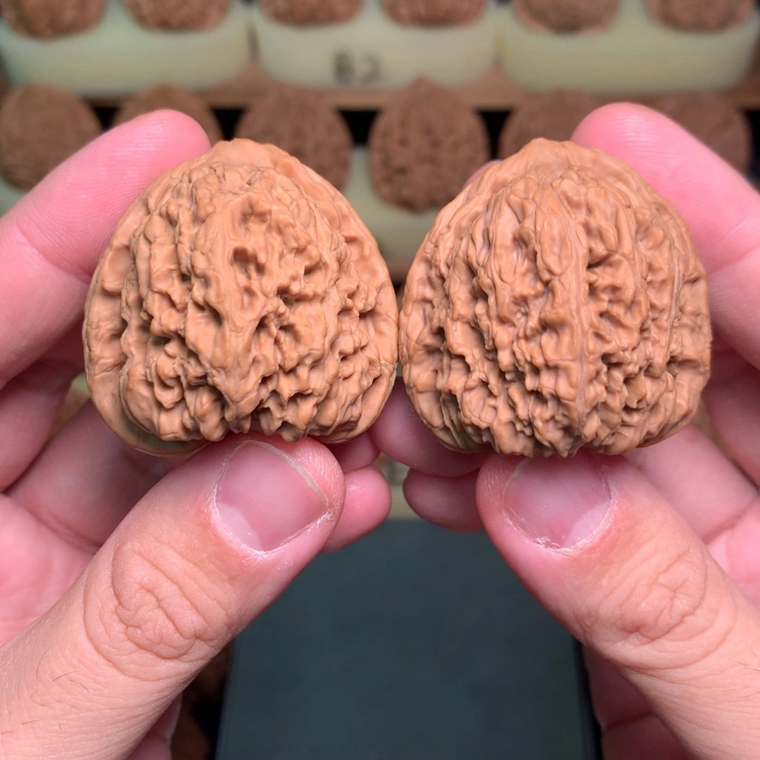 吊坠文玩核桃41涿鹿三角南将石全品43.6g
