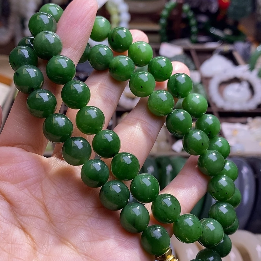 颈饰未镶嵌和田玉孤品清货价碧玉项链10m