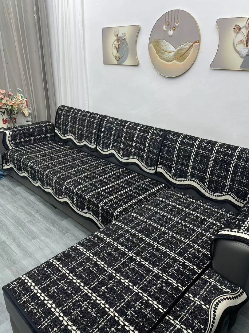 【重磅新款】轻奢高级感沙发垫2025新款四季通用固定防滑直排沙发垫