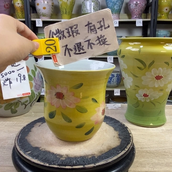 景德镇高温陶瓷花盆