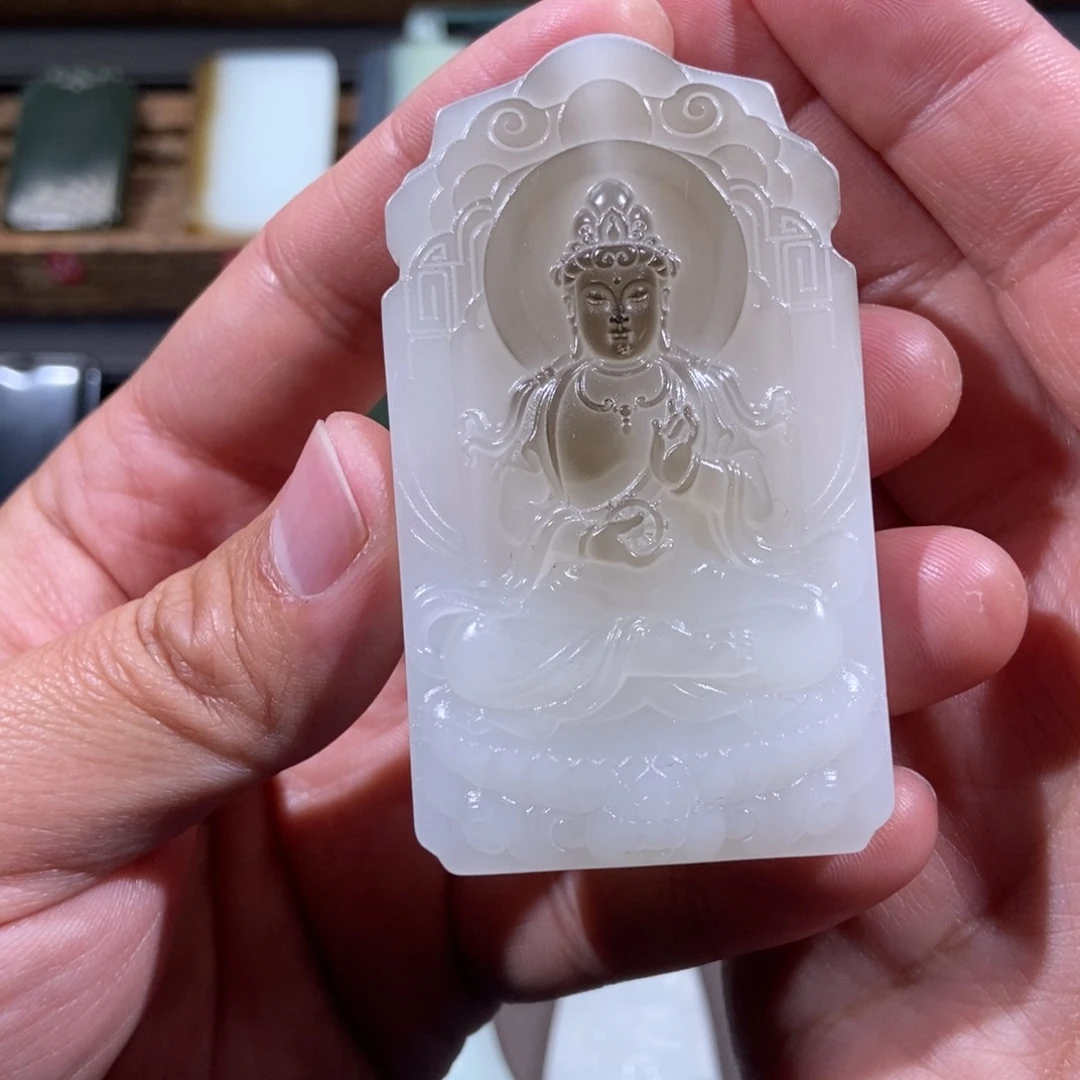 和田玉未镶嵌颈饰