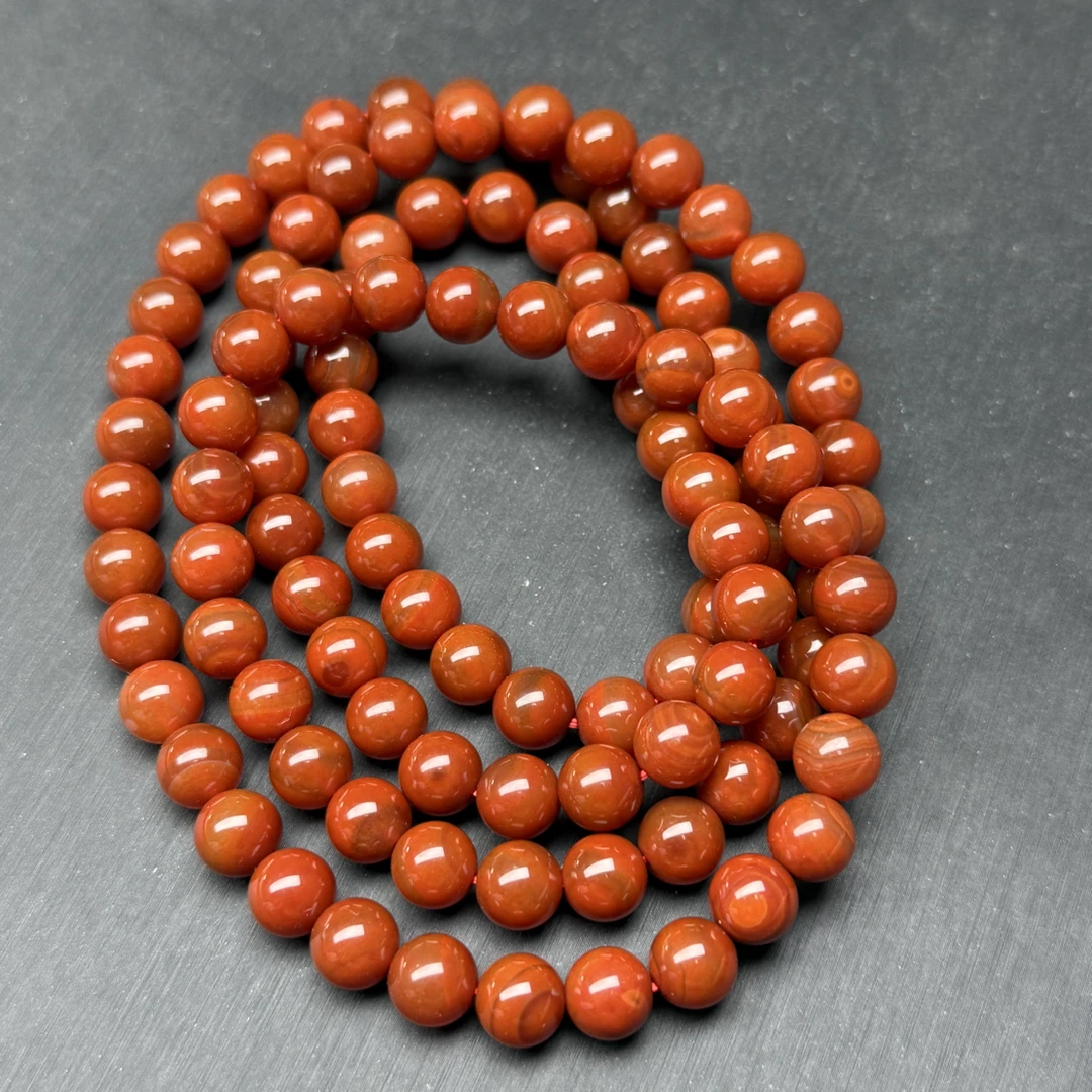 牛血红卡8mm项链精美时尚