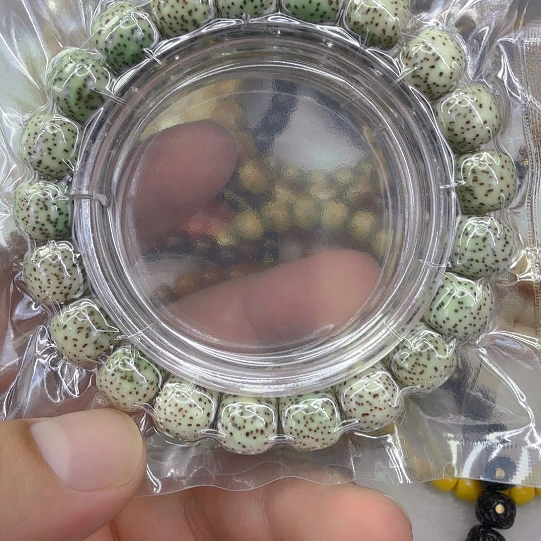 星月菩提手串4练手糯冰星月菩提单圈1.1