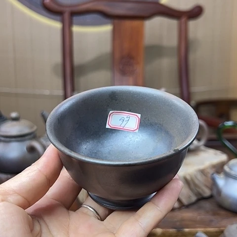 青***水戬谷龙窑柴烧茶杯99