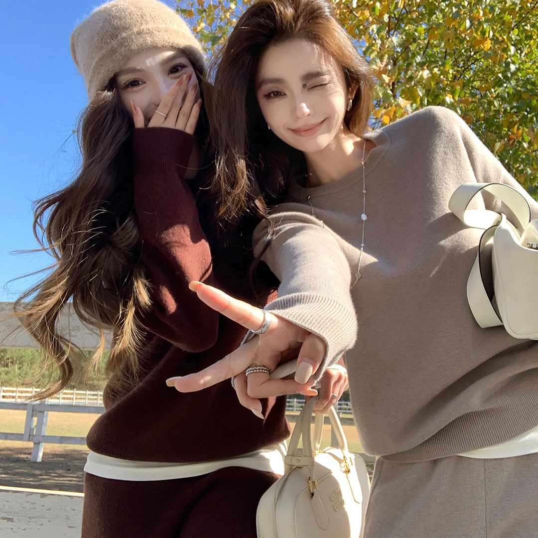 高克重双层100羊毛 极简R0W风挺阔厚实贵奢时尚套装